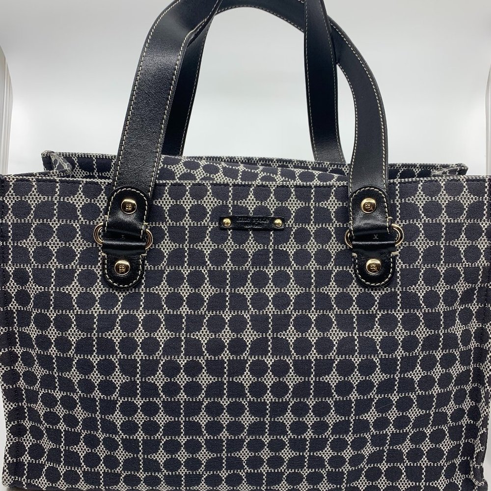 NWT Kate Spade New York DOT NOEL Black White Polka Dot Large Tote